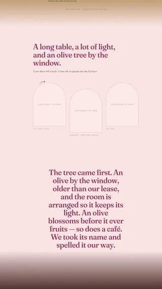 Olyv, Food & Beverage project