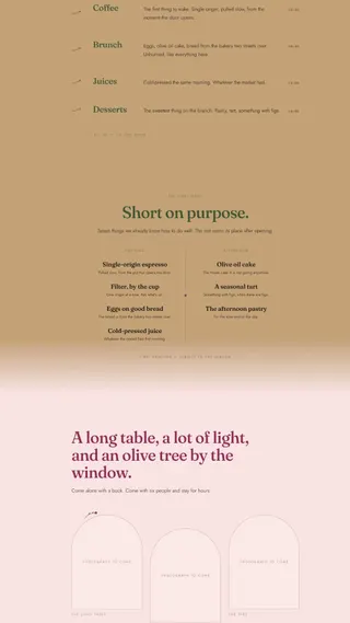 Olyv, Food & Beverage project