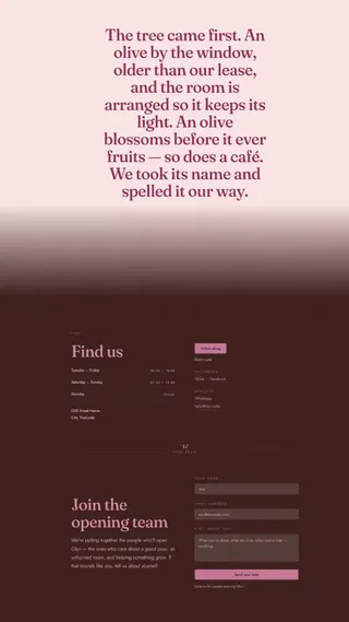 Olyv, Food & Beverage project