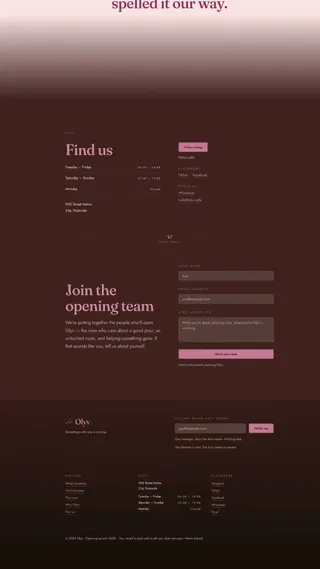 Olyv, Food & Beverage project